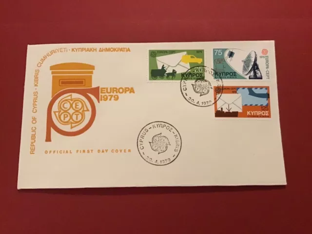 Cyprus First Day Cover Europa 1979 Stamp Cover R43034