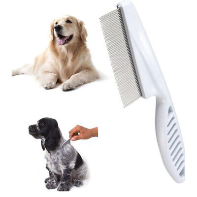 Cat Dog Metal Nit Head Hair Pet Lice Comb Fine Toothed Flea Flee HandleY`xh 2