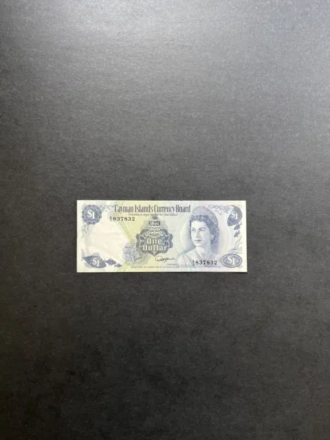 Cayman Island Banknote L 1974 1 Dollar #5b VF Circulated