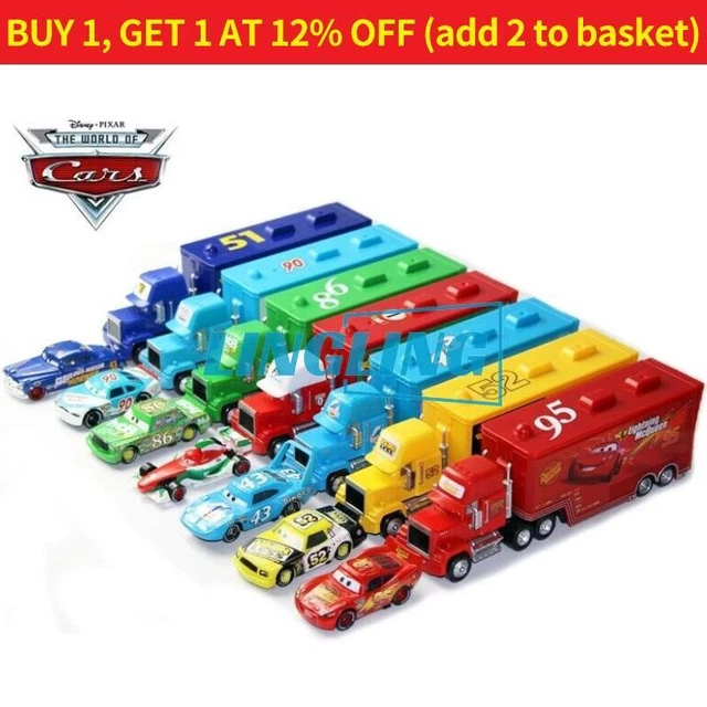 Pixar Cars 3 Spielzeug Set - Chick Hicks & Lightning McQueen 1:55 Diecast