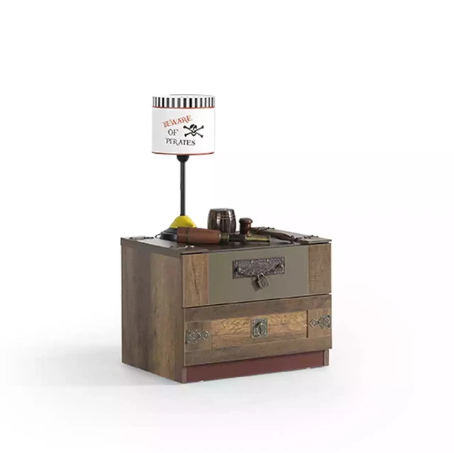 Console de Nuit Chambre D'Enfants Table Chevet Bois Braun Kindernachttisch Luxe