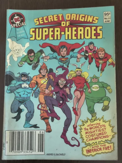 DC Comics Blue Ribbon Digest  Secret Origins Of Super Heroes #22 1982