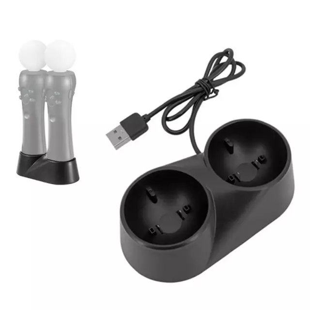 Dual Charger Dock For PS3/ PS4 VR Motion Controller x Playstation Move 2024-US