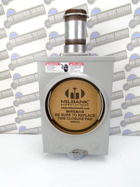 Milbank - 125 Amp - U7487 RL TG KK BLG  Mètre Boîte Ringless -125A 4T RL OU W /
