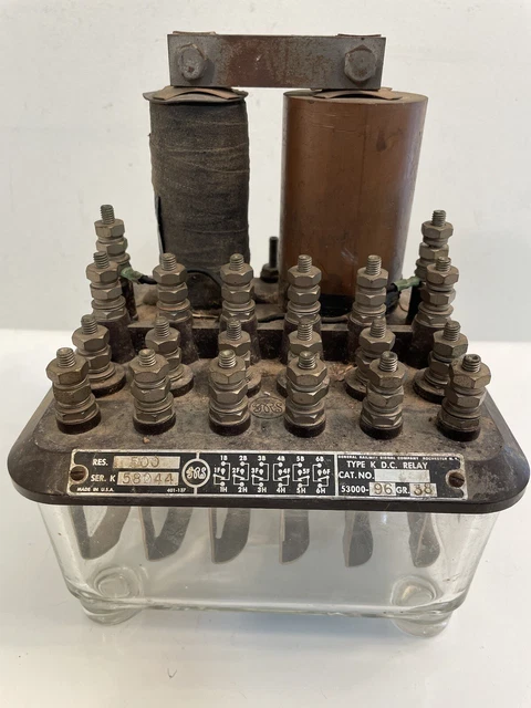 Vintage Southern Railway General Railway Signal  Co. Type K DC Relay Railroad