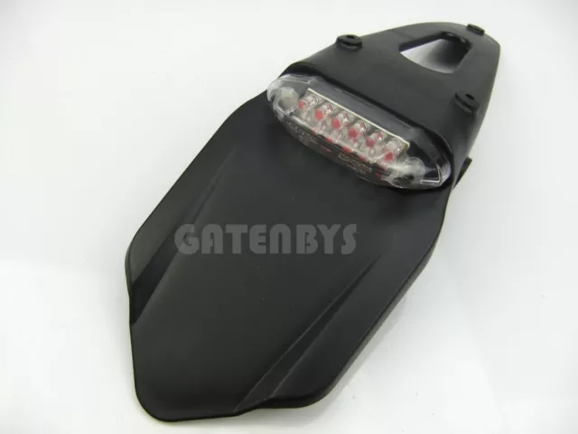 Motorcycle LED Universal ROAD LEGAL Rear Tail Light Enduro Streetfighter Trials