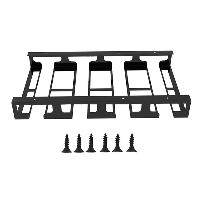 2 Pezzi Rack Per Calici, Porta Bicchiere di Vino Appeso, Porta Bicchieri da Vino in Ferro, Porta Calici Sottopensile, Porta Bicchieri da Vino con Viti, Contenere 2-4 Bicchieri Vino, per Cucine, Bar