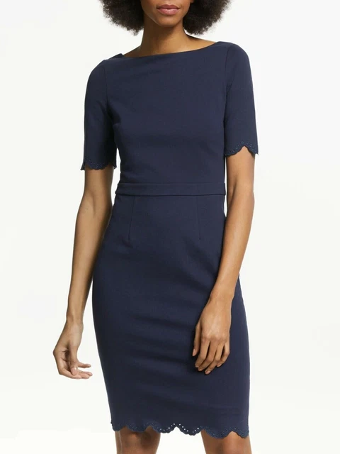BODEN LADIES EMMA Ponte Dress NAVY J0404 RRP NEW SIZE UK 8L