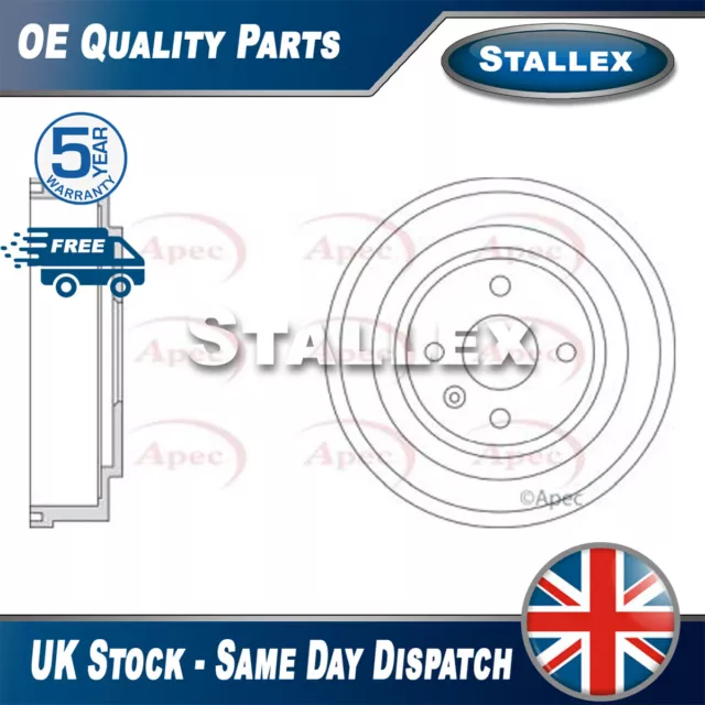 Fits Vauxhall Astra Combo Astravan Tour Opel Brake Drum Rear Stallex 568066