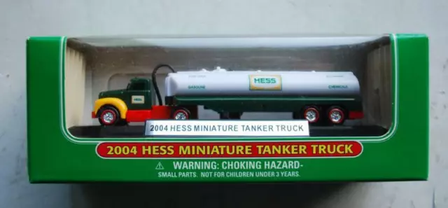 2004 Hess Gasoline Miniature Hess Tanker Truck Promotional Toy Brand New In Box