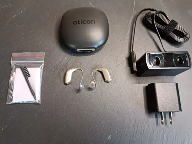 Oticon OPN 1 2 3  MiniRITE Left&Right MFI Bluetooth+App+48/64 channels+Charger