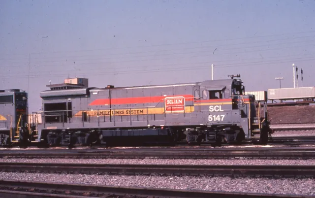 Duplicate Train Slide Seaboard Family Lines B-23-7 #5147 01/1982 Waycross GA