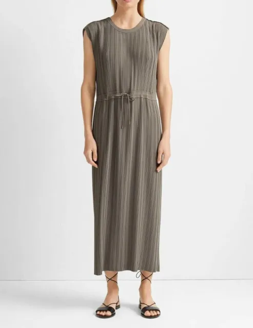 Club Monaco Women's Dress Pleated Maxi Green Size 6 Retail $279