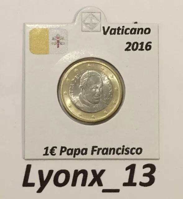 1  Euro Vaticano 2016 BU Papa Francisco De Cartera Oficial Sin Circular