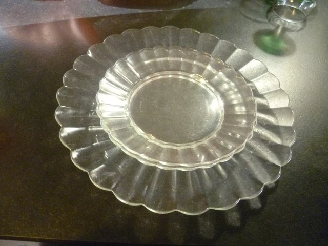 Lot De 6 Saladier, Bol De Service En Verre, Capacité 110 Cl - Diamètre 17 X Hauteur 9.5 Cm