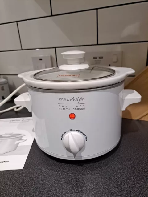 HINARI LIFESTYLE 1.5 litre one pot health cooker slow cooker 12.00 PicClick UK