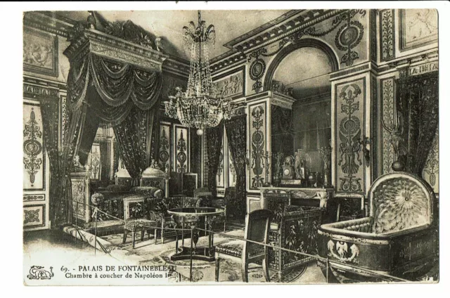 CPA - Carte postale - FRANCE- Fontainebleau- Chambre à coucher de Napoléon-1910