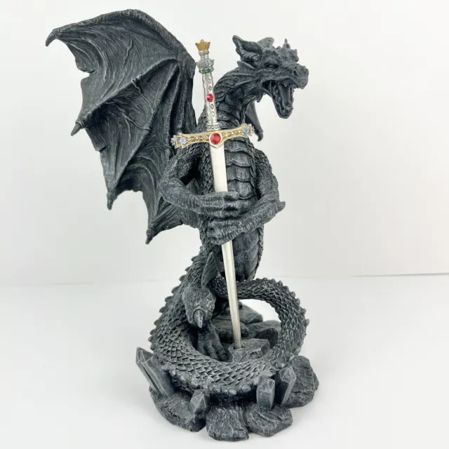 Myths And Legends Guardian Of The Sword Sculpture Figure Dragon Letter Opener 04