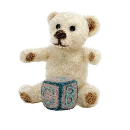 Kit de fieltro de agujas ""Little Teddy"" The Crafty Kit Company
