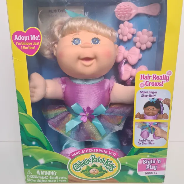 Cabbage Patch Kids Toddler New In Box Baby Doll Kids Toy Hand Stitched