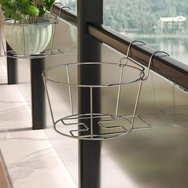 Décor à la maison Pot à fleurs suspendu, Pot de planteur, Garde-corps Balcon