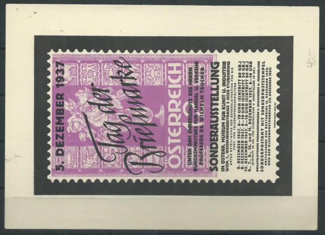 Österreich GA-Karte Tag der Briefmarke 1937 #1052692 2