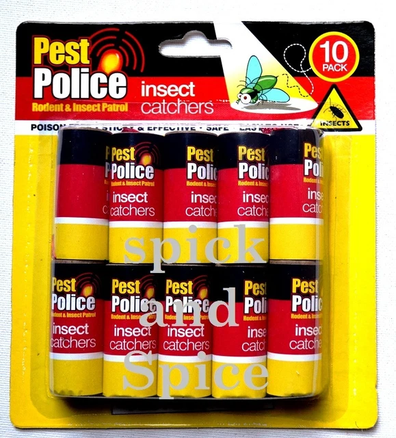 10 PACK INSECT Catchers Killer Tape Strip Bug Wasp Window Fly Catcher ...