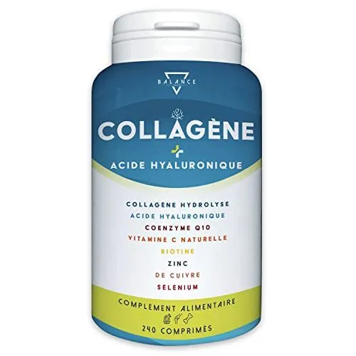 COLLAGENE HYDROLISE 2000MG - 240 COMPRIMÉS | Collagene et Acide Hyaluronique