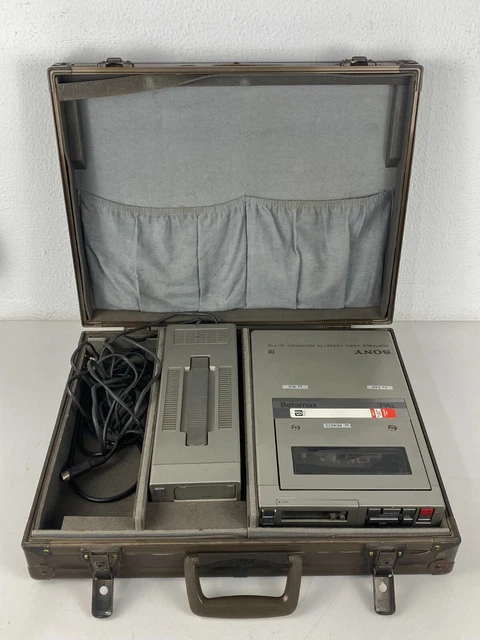 VINTAGE SONY SL-F1E Portable Betamax Video Cassette Recorder VCR ...