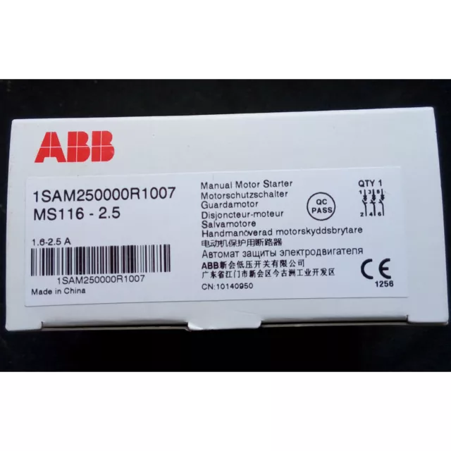 1pc new abb Circuit Breaker MS116-2.5 1SAM250000R1007 spot stock