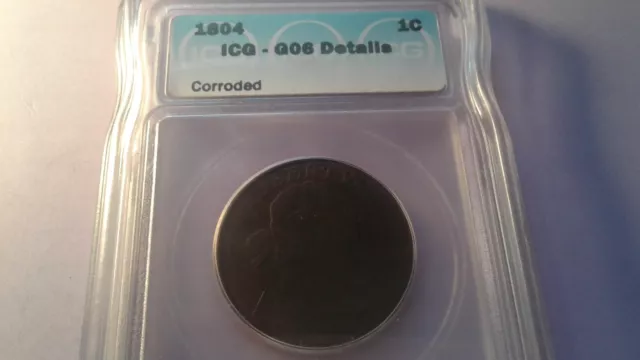 1804 Draped Bust Large Cent - ICG G6