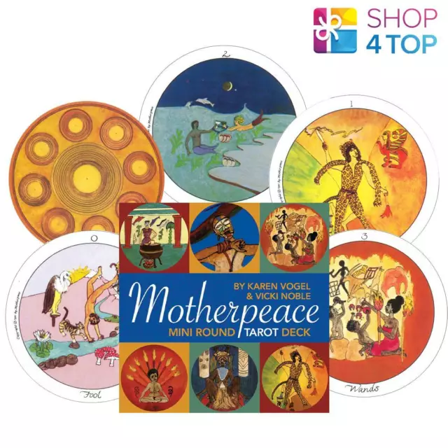 Mini Motherpeace Round Tarot Karten Deck Esoteric Telling Us Games Systems Neu
