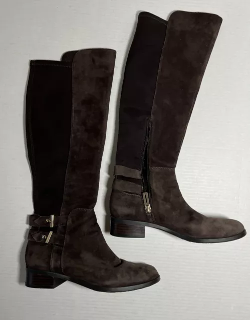 Ivanka Trump Women’s Leather Textile Brown Boot Size 7.5 2