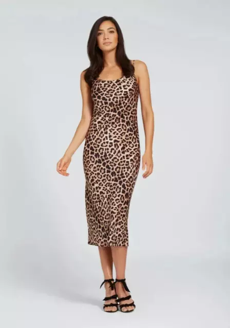 SEED HERITAGE Leopard Printed Slip Dress Size 10 NWT $169.95