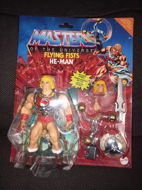MATTEL MASTERS OF the Universe Flying Fists He-Man Musclor Neuf EUR 29