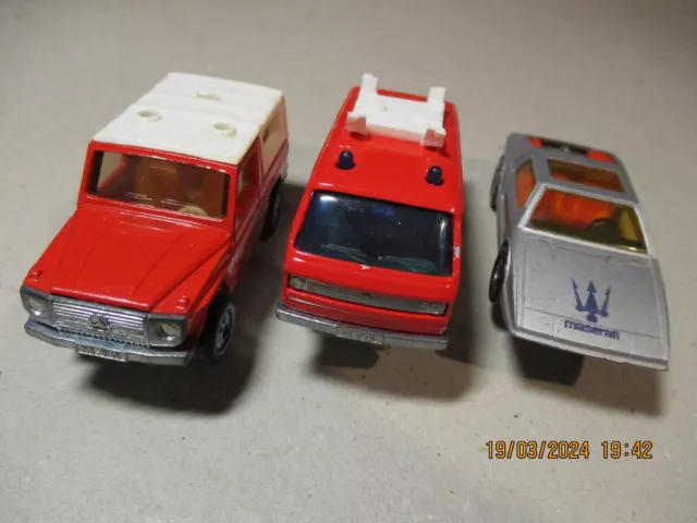 Siku Konvolut -Maserati, Mercedes und VW Feuerwehr-Bus