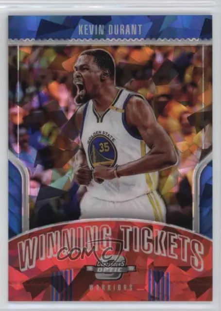 2018 Panini Contenders Optic Winning Tickets Prizms Red Cracked Ice Kevin Durant