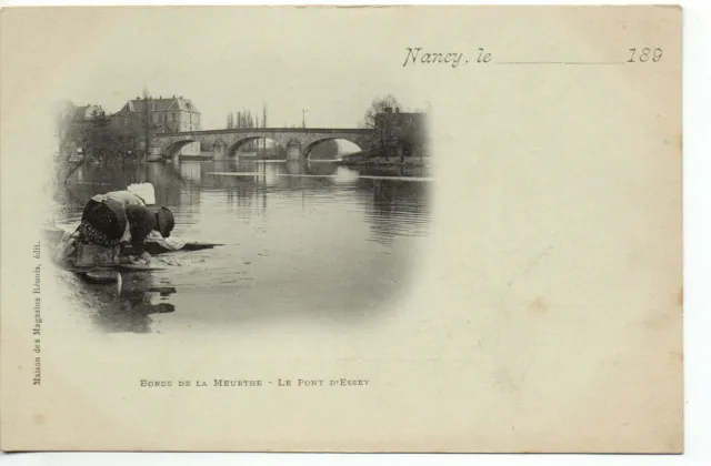 ESSEY LES NANCY - Meurthe & Moselle - CPA 54 - la Meurthe au pont Lavandieres
