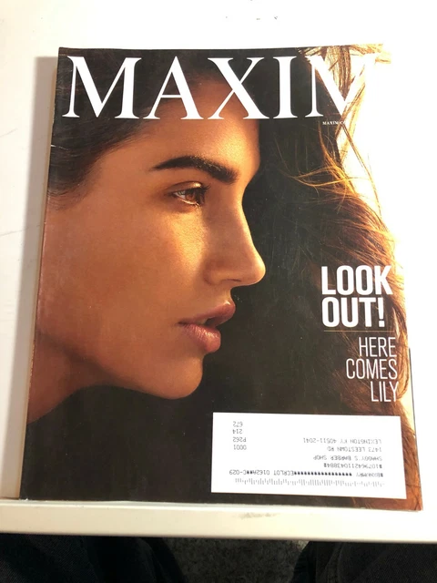 APRIL 2015 MAXIM Issue Lily Aldridge Cover Excellent