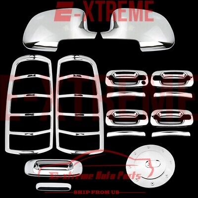 03-06 Chevy Silverado Chrome Covers Mirror Door Handle Tailgate Taillight Gas