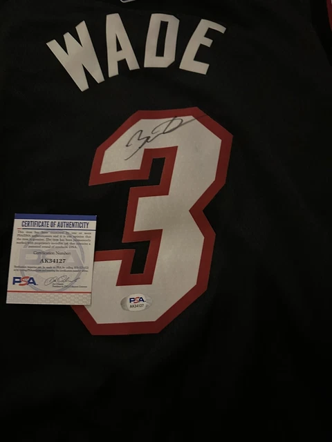 Dwyane Wade Signed Authentic Nike Miami Heat Swingman NWT Jersey PSA COA