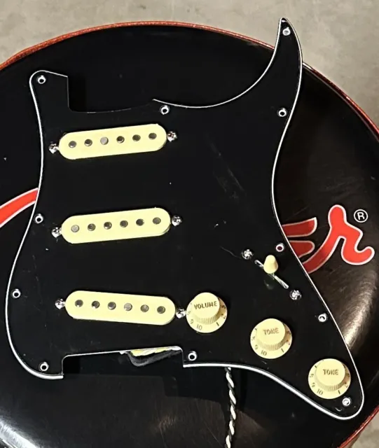 SH GuitarWorks Custom Stratocaster Hand Wound SSS Loaded Pickguard & USA Wiring