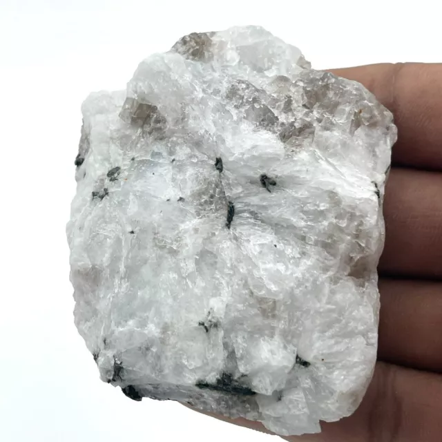 610 Cts  Natural Large  White Rainbow Moonstone Rough loose Gemstone