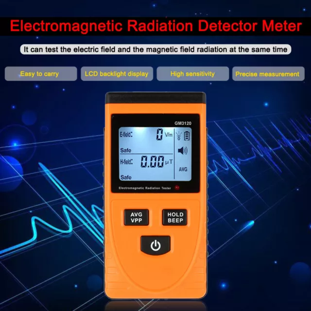 GM3120 Electromagnetic Radiation Detector Meter Dosimeter Counter Meter E8Z2