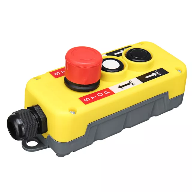 Hoist Crane Tool 2 Button Remote Control Emergency Stop Push Button Switch Tool