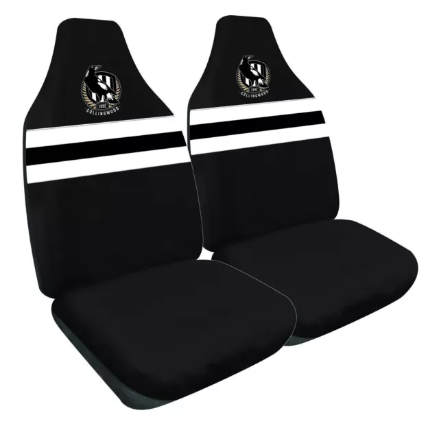 COLLINGWOOD MAGPIES Official AFL Seat Covers Airbag Compatible Universal Fit