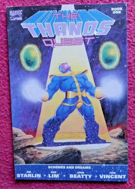 Thanos Quest: Book One First print 1990 Schemes and Dreams..9.5 NM
