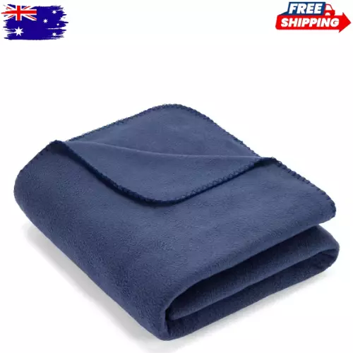 Polar Fleece Blanket - Double/Queen Bed, Blue*