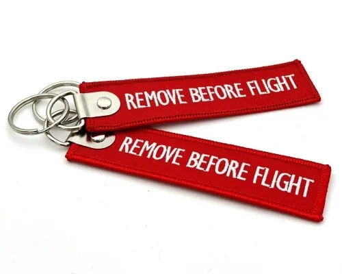 Schlüsselanhänger Remove Before Flight RBF