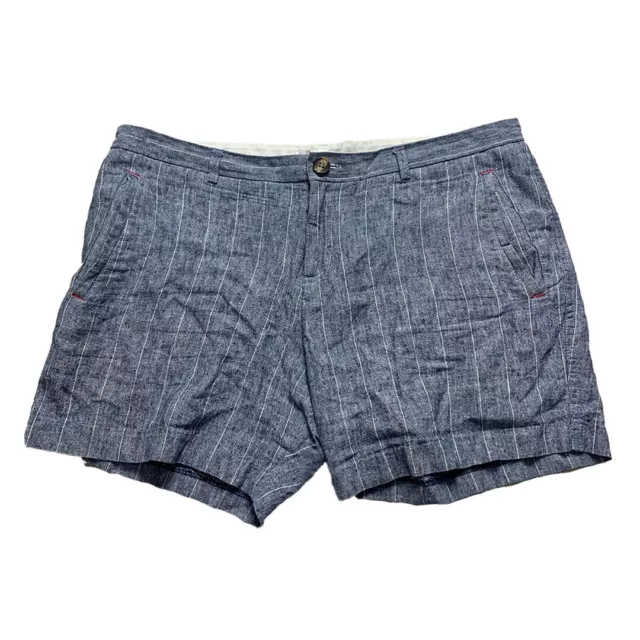 Parke & Ronen Stretch Holler Shorts Blue Striped Men’s Size 34